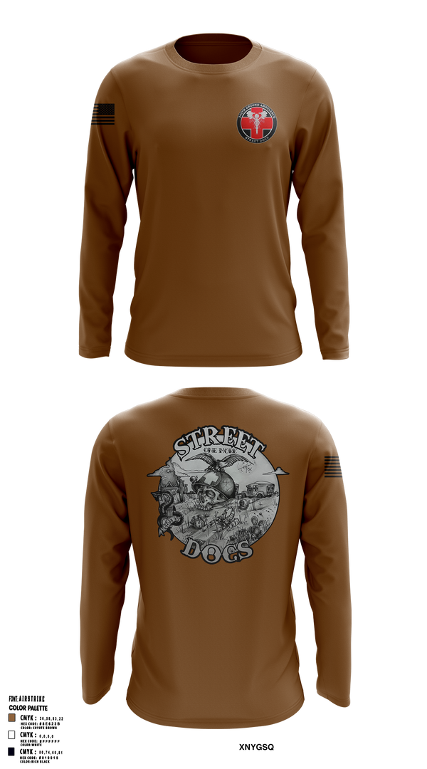 Long Sleeve Performance Shirt, 345th Medical Company Ground Ambulance, , Teamtime, Team time, sublimation, custom sports apparel, team uniforms, spirit wear, spiritwear, sports uniforms, custom shirts, team store, custom team store, fundraiser sports, apparel fundraiser