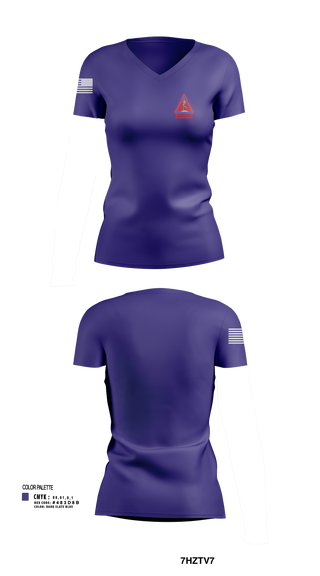 Womens Short Sleeve Vneck Shirt, Recruiting and Retention Battalion, , Teamtime, Team time, sublimation, custom sports apparel, team uniforms, spirit wear, spiritwear, sports uniforms, custom shirts, team store, custom team store, fundraiser sports, apparel fundraiser