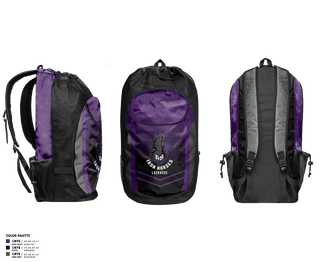 Gear Bag, Iron Horses, Men's Lacrosse, Teamtime, Team time, sublimation, custom sports apparel, team uniforms, spirit wear, spiritwear, sports uniforms, custom shirts, team store, custom team store, fundraiser sports, apparel fundraiser