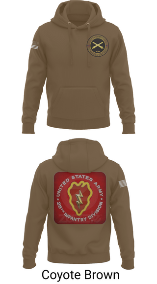 Hoodie, 25th infantry division C-Btry 1/8 FA, , Teamtime, Team time, sublimation, custom sports apparel, team uniforms, spirit wear, spiritwear, sports uniforms, custom shirts, team store, custom team store, fundraiser sports, apparel fundraiser