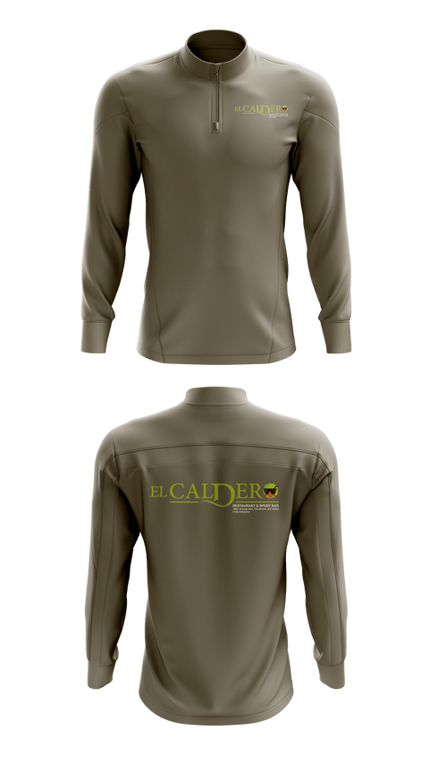 Quarter Zip Jacket, El Caldero Restaurant Sport Bar, , Teamtime, Team time, sublimation, custom sports apparel, team uniforms, spirit wear, spiritwear, sports uniforms, custom shirts, team store, custom team store, fundraiser sports, apparel fundraiser