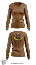 C 1-252 AR 38347567 Women's Long Sleeve V-neck Shirt - 105