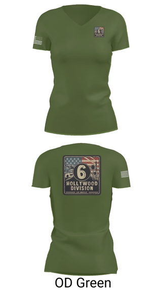 Womens Short Sleeve Vneck Shirt, Hollywood Division, Police, Teamtime, Team time, sublimation, custom sports apparel, team uniforms, spirit wear, spiritwear, sports uniforms, custom shirts, team store, custom team store, fundraiser sports, apparel fundraiser