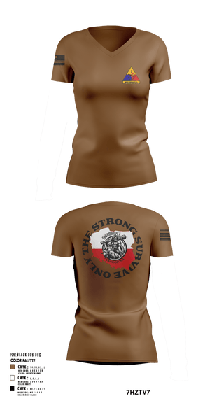 Womens Short Sleeve Vneck Shirt, 261st BSC CAVEMAN PLT, , Teamtime, Team time, sublimation, custom sports apparel, team uniforms, spirit wear, spiritwear, sports uniforms, custom shirts, team store, custom team store, fundraiser sports, apparel fundraiser