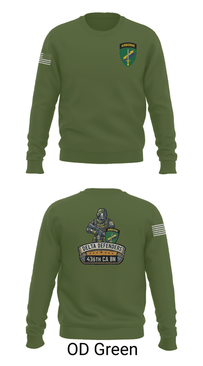 D Co 436th CA BN 62553628 Crew Neck Sweatshirt - 45