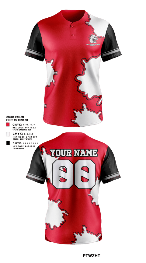 Full Button Softball Jersey, La Plata R-2 Bulldogs Softball, Softball, Teamtime, Team time, sublimation, custom sports apparel, team uniforms, spirit wear, spiritwear, sports uniforms, custom shirts, team store, custom team store, fundraiser sports, apparel fundraiser