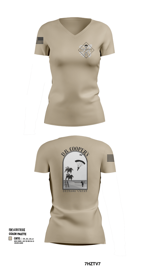 Womens Short Sleeve Vneck Shirt, D.B. Coopers, , Teamtime, Team time, sublimation, custom sports apparel, team uniforms, spirit wear, spiritwear, sports uniforms, custom shirts, team store, custom team store, fundraiser sports, apparel fundraiser