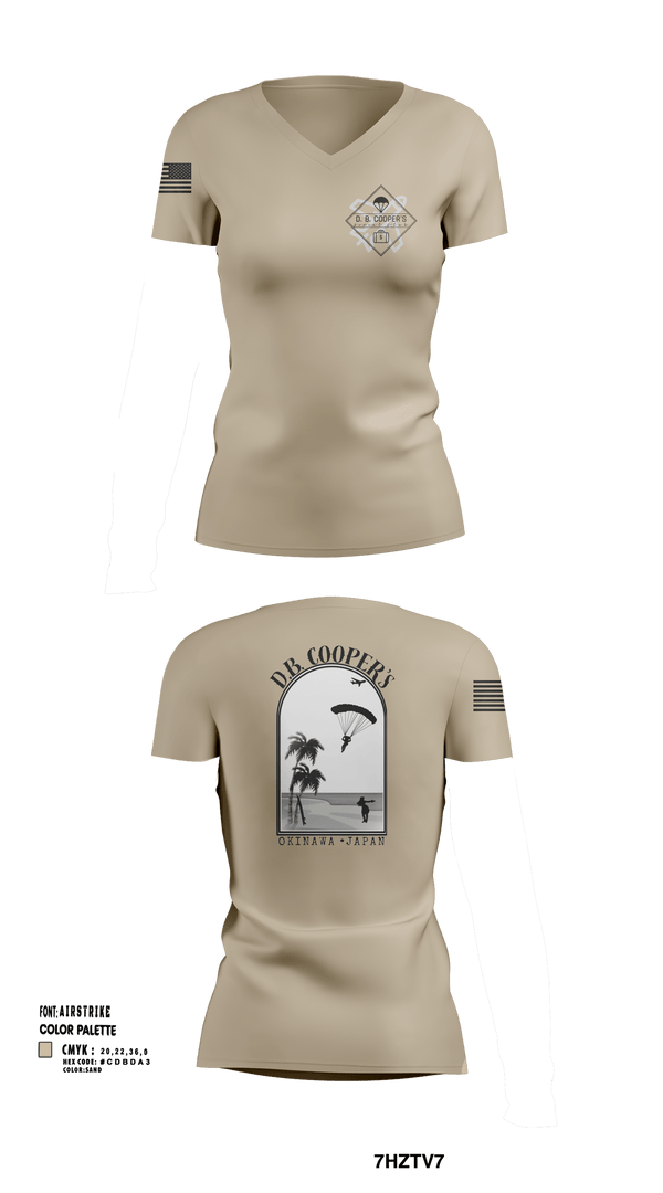 Womens Short Sleeve Vneck Shirt, D.B. Coopers, , Teamtime, Team time, sublimation, custom sports apparel, team uniforms, spirit wear, spiritwear, sports uniforms, custom shirts, team store, custom team store, fundraiser sports, apparel fundraiser