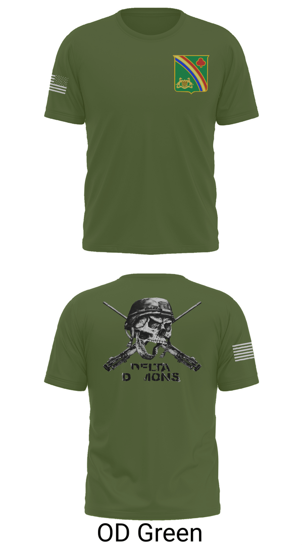 Old School Cotton Feel Shirt, 1st Battalion 69th Infantry Regiment, Army, Teamtime, Team time, sublimation, custom sports apparel, team uniforms, spirit wear, spiritwear, sports uniforms, custom shirts, team store, custom team store, fundraiser sports, apparel fundraiser