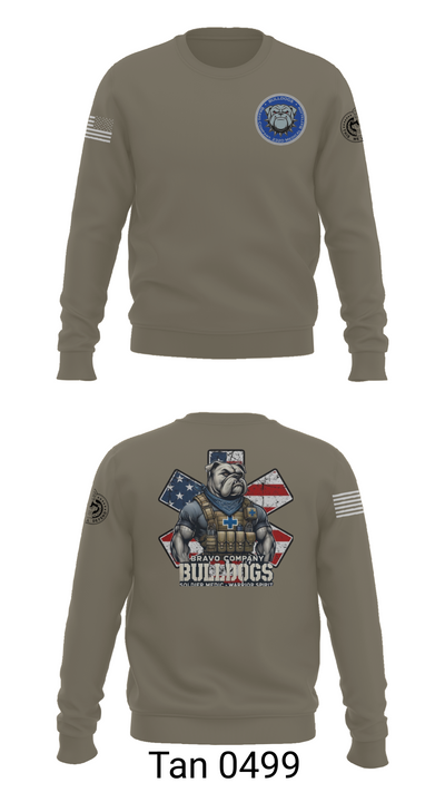 Bravo Company Bulldogs 26926733 Crew Neck Sweatshirt - 65