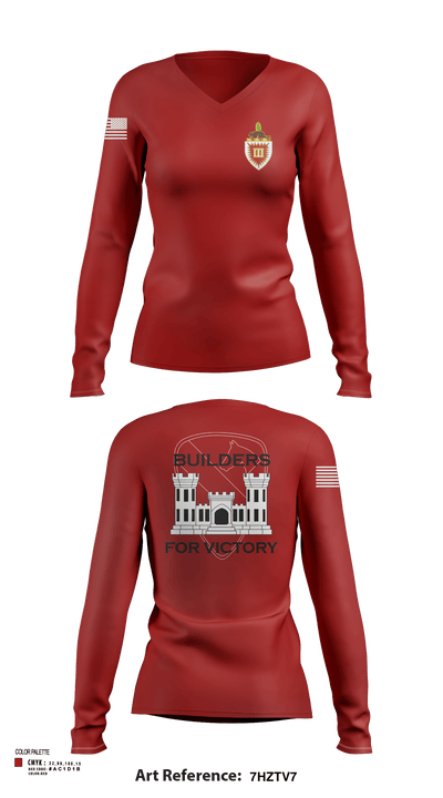 3 EN BN 81320944 Women's Long Sleeve V-neck Shirt - 103