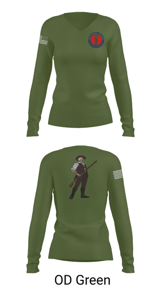 Womens Long Sleeve Vneck Shirt, , National Guard, Teamtime, Team time, sublimation, custom sports apparel, team uniforms, spirit wear, spiritwear, sports uniforms, custom shirts, team store, custom team store, fundraiser sports, apparel fundraiser