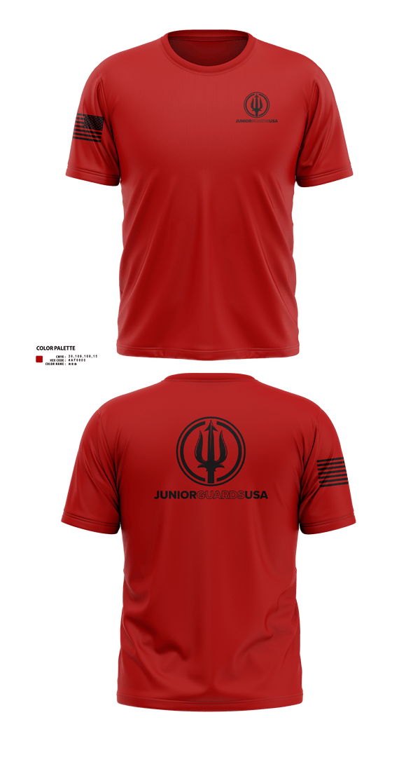 Old School Cotton Feel Shirt, Junior Guards USA, Swimming, Teamtime, Team time, sublimation, custom sports apparel, team uniforms, spirit wear, spiritwear, sports uniforms, custom shirts, team store, custom team store, fundraiser sports, apparel fundraiser