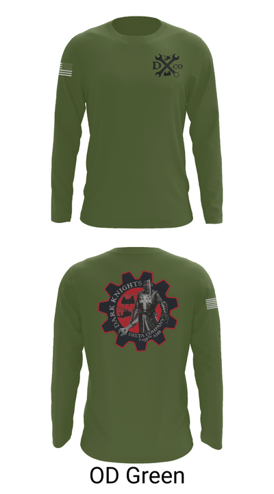 D Co. 2-158th AHB 37941019 Long Sleeve Performance Shirt 46