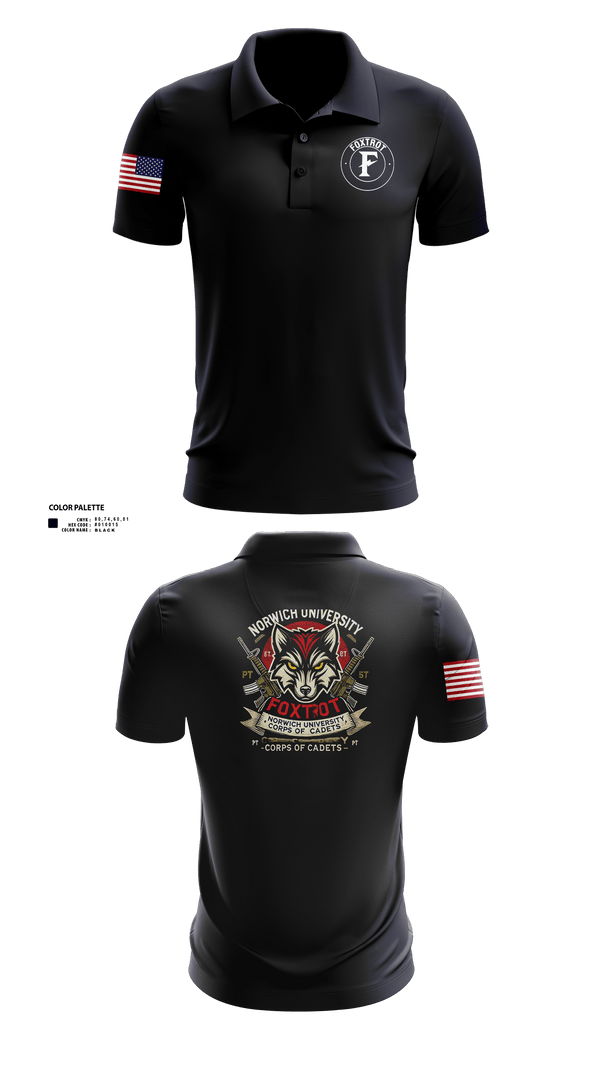 Short Sleeve Performance Polo, Foxtrot Company, , Teamtime, Team time, sublimation, custom sports apparel, team uniforms, spirit wear, spiritwear, sports uniforms, custom shirts, team store, custom team store, fundraiser sports, apparel fundraiser