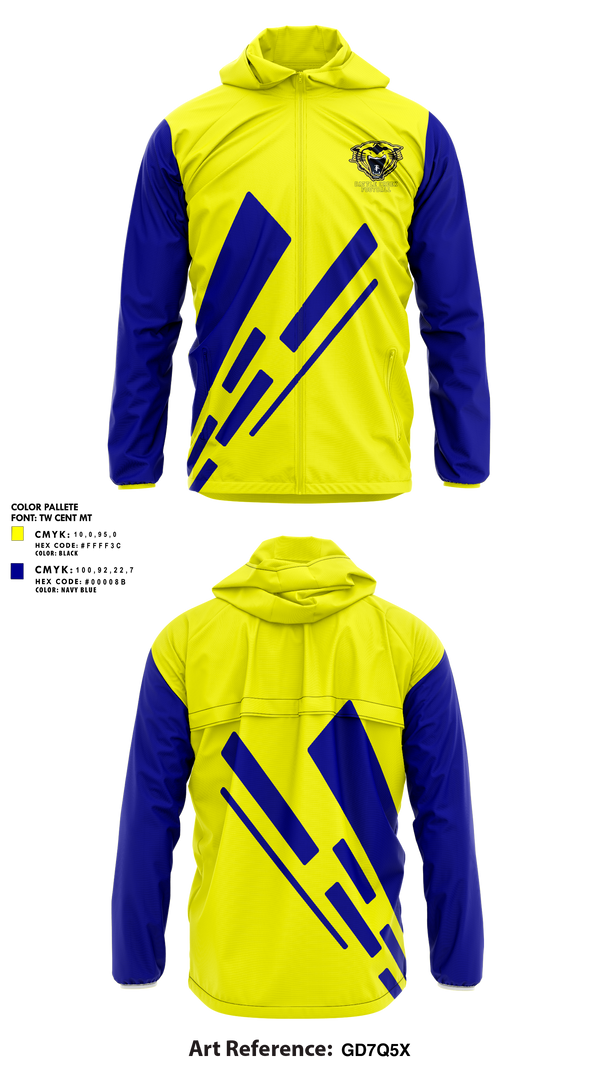 Windbreaker, Battle Creek Central Bearcats Flag Football, Track & Field, Teamtime, Team time, sublimation, custom sports apparel, team uniforms, spirit wear, spiritwear, sports uniforms, custom shirts, team store, custom team store, fundraiser sports, apparel fundraiser