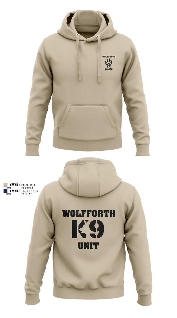 Hoodie, Wolfforth Police Department, Police, Teamtime, Team time, sublimation, custom sports apparel, team uniforms, spirit wear, spiritwear, sports uniforms, custom shirts, team store, custom team store, fundraiser sports, apparel fundraiser