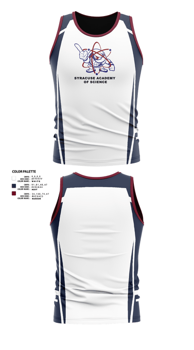 Syracuse Academy of Science Track and Field 48697505 Men's Track Singlet - 40