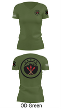 593rd esc 84588432 Women's Short Sleeve V-neck Shirt - 48