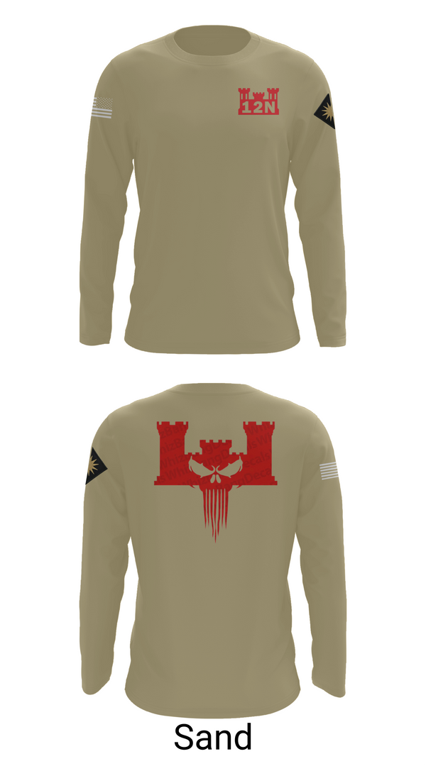 Long Sleeve Performance Shirt, A co 578th BEB, , Teamtime, Team time, sublimation, custom sports apparel, team uniforms, spirit wear, spiritwear, sports uniforms, custom shirts, team store, custom team store, fundraiser sports, apparel fundraiser