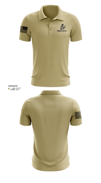Modern Sword 87973299 Short Sleeve Performance Polo - 3