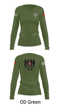 Wpns 1/8 Mortars 40720351 Women's Long Sleeve V-neck Shirt - 57