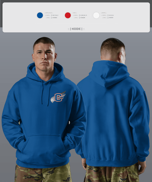 Hoodie, Cleveland Blue Raiders, Track & Field, Teamtime, Team time, sublimation, custom sports apparel, team uniforms, spirit wear, spiritwear, sports uniforms, custom shirts, team store, custom team store, fundraiser sports, apparel fundraiser