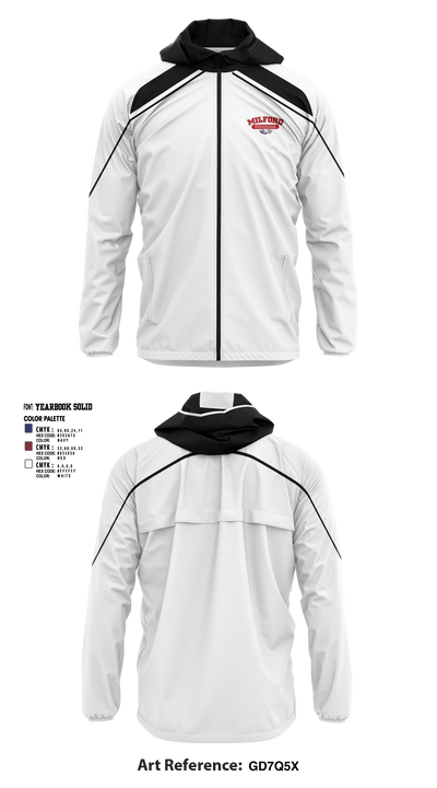 Milford Eagles Pop Warner Football and Cheer 85500081 Windbreaker - 5 (1)