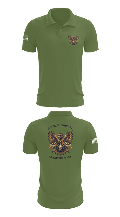 Foxtrot Company, 832nd OD BN 51500889 Short Sleeve Performance Polo - 47