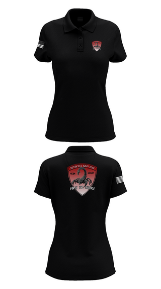 Womens Short Sleeve Performance Polo, 978th Military Police Company, , Teamtime, Team time, sublimation, custom sports apparel, team uniforms, spirit wear, spiritwear, sports uniforms, custom shirts, team store, custom team store, fundraiser sports, apparel fundraiser