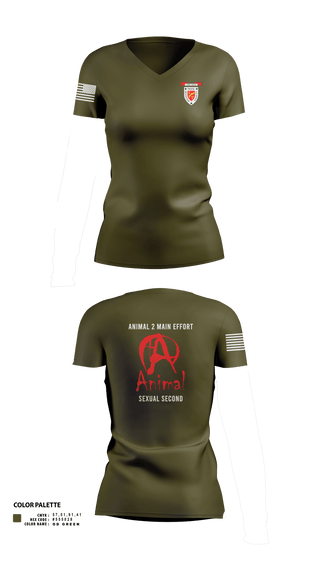 Womens Short Sleeve Vneck Shirt, 1/7 animal, , Teamtime, Team time, sublimation, custom sports apparel, team uniforms, spirit wear, spiritwear, sports uniforms, custom shirts, team store, custom team store, fundraiser sports, apparel fundraiser