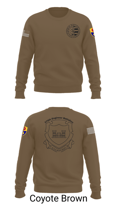 132d MRBC, 579th EN BN, 49th MP DIV 50518216 Crew Neck Sweatshirt - 5