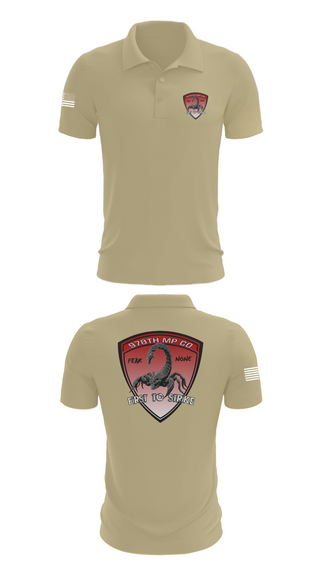 Short Sleeve Performance Polo, 978th Military Police Company, , Teamtime, Team time, sublimation, custom sports apparel, team uniforms, spirit wear, spiritwear, sports uniforms, custom shirts, team store, custom team store, fundraiser sports, apparel fundraiser