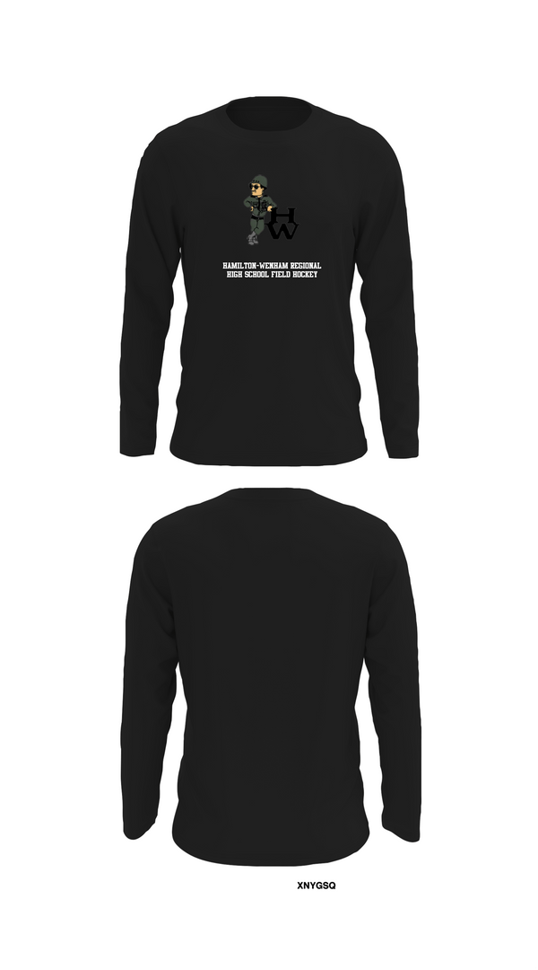 Long Sleeve Performance Shirt, Hamilton-Wenham Regional High School Field Hockey, Field Hockey, Teamtime, Team time, sublimation, custom sports apparel, team uniforms, spirit wear, spiritwear, sports uniforms, custom shirts, team store, custom team store, fundraiser sports, apparel fundraiser