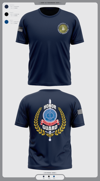 Short Sleeve Performance Shirt, Twu Local 100 Ceremonial Unit & Honor Guard, , Teamtime, Team time, sublimation, custom sports apparel, team uniforms, spirit wear, spiritwear, sports uniforms, custom shirts, team store, custom team store, fundraiser sports, apparel fundraiser