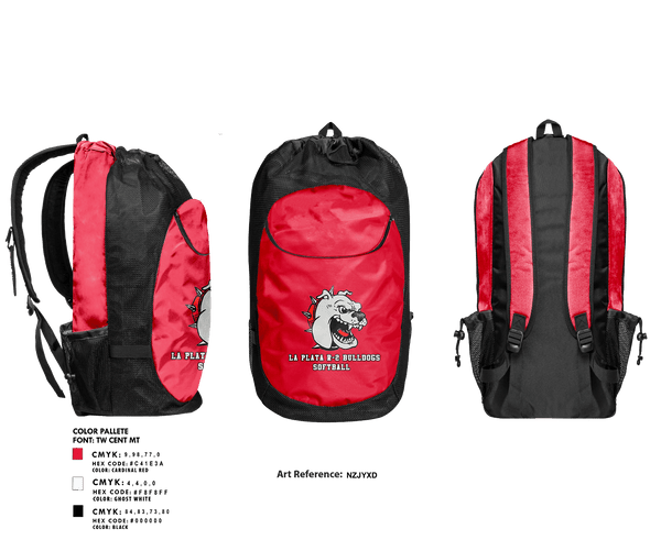 Gear Bag, La Plata R-2 Bulldogs Softball, Softball, Teamtime, Team time, sublimation, custom sports apparel, team uniforms, spirit wear, spiritwear, sports uniforms, custom shirts, team store, custom team store, fundraiser sports, apparel fundraiser