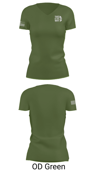 602nd Trans Det 75449921 Women's Short Sleeve V-neck Shirt - 48