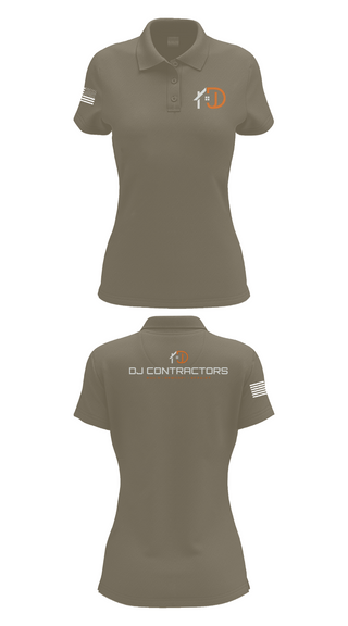 Womens Short Sleeve Performance Polo, DJ CONTRACTORS, , Teamtime, Team time, sublimation, custom sports apparel, team uniforms, spirit wear, spiritwear, sports uniforms, custom shirts, team store, custom team store, fundraiser sports, apparel fundraiser