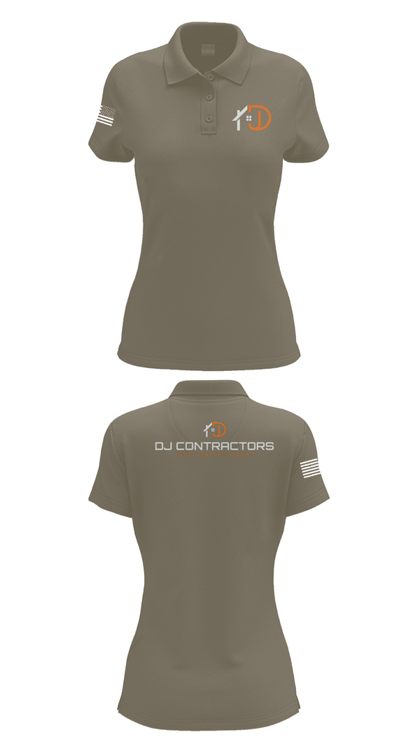 Womens Short Sleeve Performance Polo, DJ CONTRACTORS, , Teamtime, Team time, sublimation, custom sports apparel, team uniforms, spirit wear, spiritwear, sports uniforms, custom shirts, team store, custom team store, fundraiser sports, apparel fundraiser
