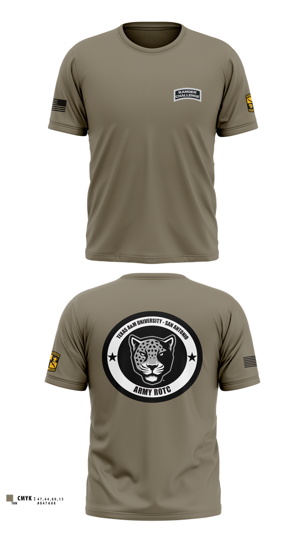 Old School Cotton Feel Shirt, TAMUSA ROTC, Army, Teamtime, Team time, sublimation, custom sports apparel, team uniforms, spirit wear, spiritwear, sports uniforms, custom shirts, team store, custom team store, fundraiser sports, apparel fundraiser