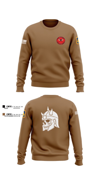 U.S ARMY, 108th ADA BDE, 44th ADA Regiment, 2nd Battalion, Charlie Battery, 60532413 Crew Neck Sweatshirt - 2