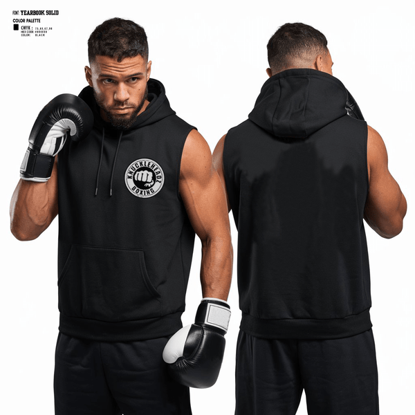 Sleeveless Hoodie, KnuckleHeadz Boxing, , Teamtime, Team time, sublimation, custom sports apparel, team uniforms, spirit wear, spiritwear, sports uniforms, custom shirts, team store, custom team store, fundraiser sports, apparel fundraiser
