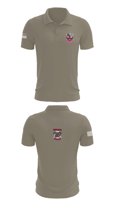 16th BEB 571st Company 8962391 Short Sleeve Performance Polo - 67