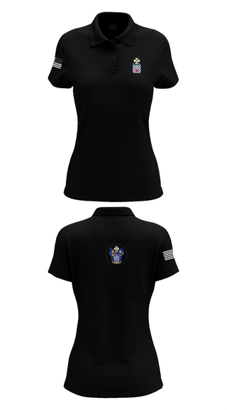 Womens Short Sleeve Performance Polo, 1st Battalion, 16th Infantry Regiment, , Teamtime, Team time, sublimation, custom sports apparel, team uniforms, spirit wear, spiritwear, sports uniforms, custom shirts, team store, custom team store, fundraiser sports, apparel fundraiser