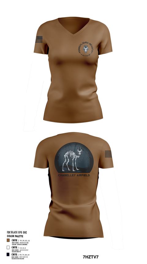 Womens Short Sleeve Vneck Shirt, 1-112 INF Assassins, , Teamtime, Team time, sublimation, custom sports apparel, team uniforms, spirit wear, spiritwear, sports uniforms, custom shirts, team store, custom team store, fundraiser sports, apparel fundraiser