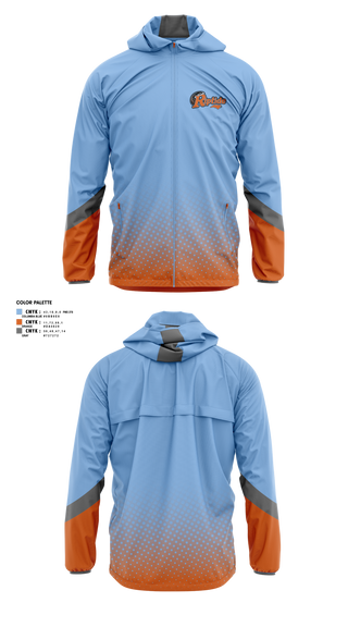 Windbreaker, Carolina Riptide, Baseball, Teamtime, Team time, sublimation, custom sports apparel, team uniforms, spirit wear, spiritwear, sports uniforms, custom shirts, team store, custom team store, fundraiser sports, apparel fundraiser
