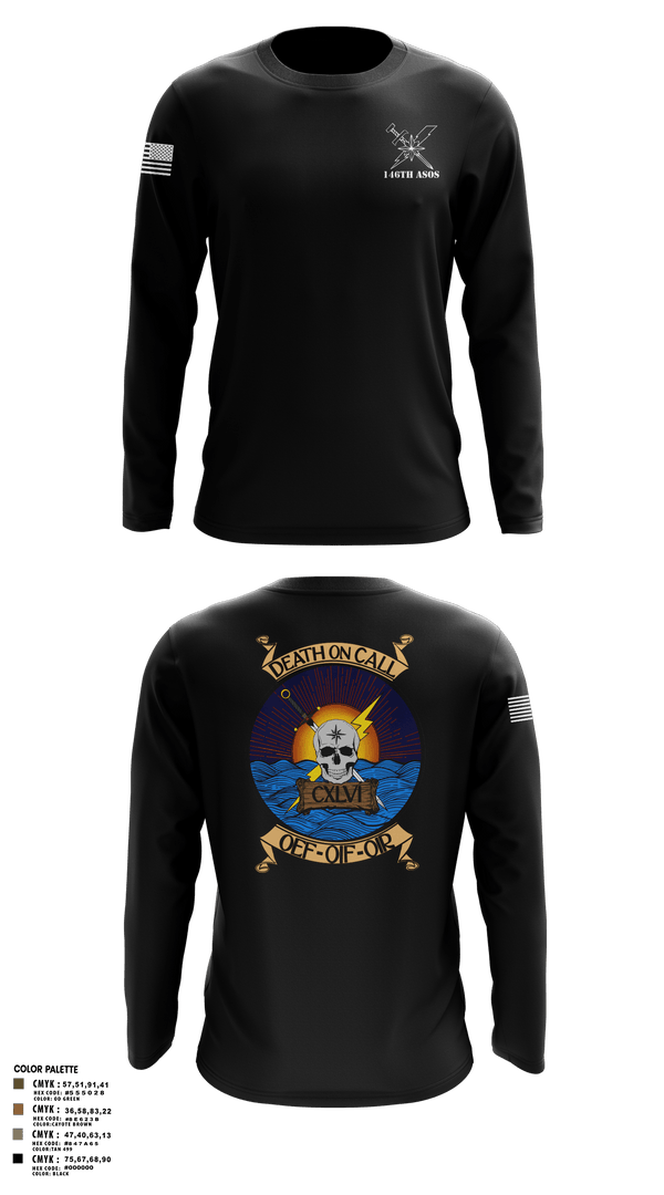 Long Sleeve Performance Shirt, 146th ASOS, Air Force, Teamtime, Team time, sublimation, custom sports apparel, team uniforms, spirit wear, spiritwear, sports uniforms, custom shirts, team store, custom team store, fundraiser sports, apparel fundraiser