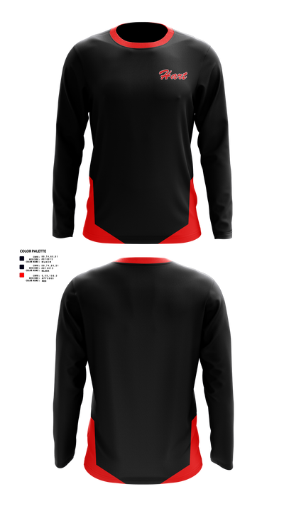 William S Hart Baseball and Softball 95484617 Long Sleeve Performance Shirt 1