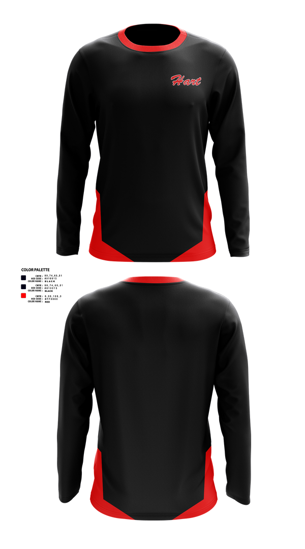 Long Sleeve Performance Shirt, William S Hart Baseball and Softball, Baseball, Teamtime, Team time, sublimation, custom sports apparel, team uniforms, spirit wear, spiritwear, sports uniforms, custom shirts, team store, custom team store, fundraiser sports, apparel fundraiser