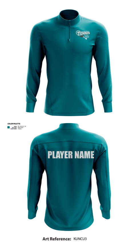 Quarter Zip Jacket, Bonney Lake Panthers Tennis, Tennis, Teamtime, Team time, sublimation, custom sports apparel, team uniforms, spirit wear, spiritwear, sports uniforms, custom shirts, team store, custom team store, fundraiser sports, apparel fundraiser
